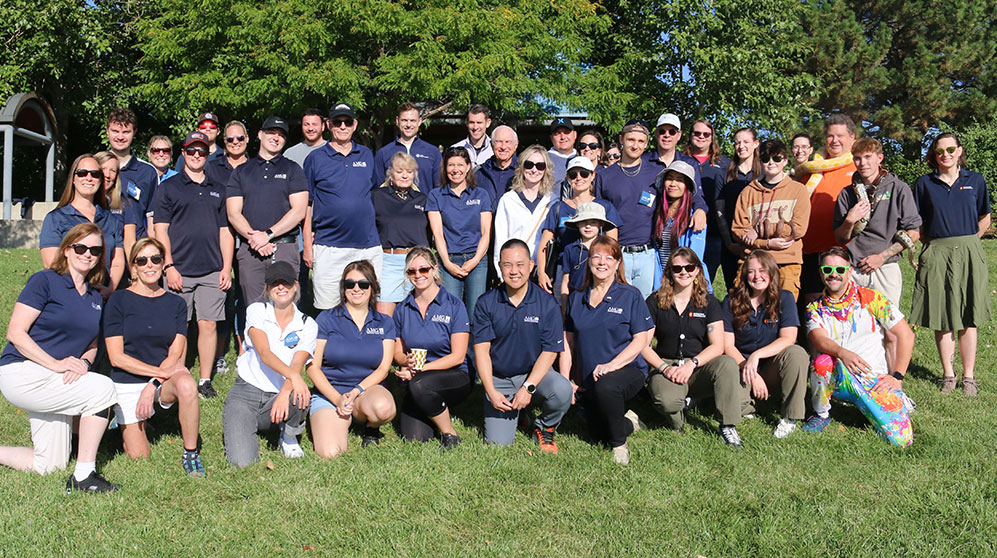 Photo of volunteers at Fishing Derby event